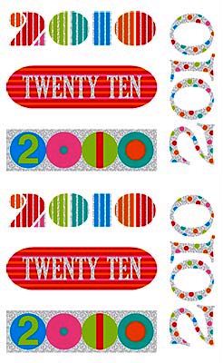 Year 2010 (Refl) Stickers by Mrs. Grossman's