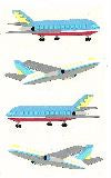 Airliner II Stickers by Mrs. Grossman's