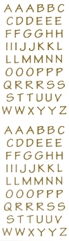 Alphabitsy, Gold Stickers by Mrs. Grossman's