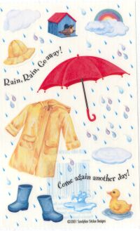 Rainy Days Stickers by Sandylion Sticker Designs