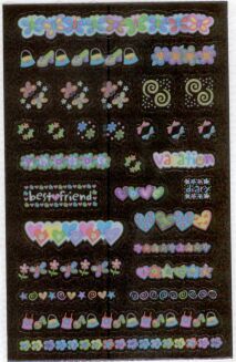 Gel Borders Stickers by Sandylion Sticker Designs