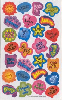 Captions & Fun Words Stickers by Sandylion Sticker Designs