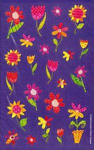 Pattern Flowers Stickers by Sandylion Sticker Designs