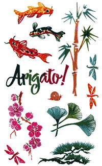 Asian Landscape Stickers by Mrs. Grossman's