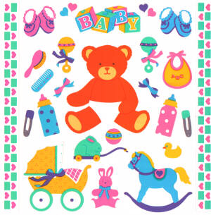 Baby Stickers by Mrs. Grossman's