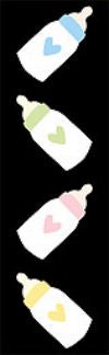 Baby Bottles Stickers by Mrs. Grossman's