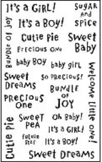 Baby Captions Stickers by Mrs. Grossman's