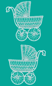 Baby Carriage Stickers by Mrs. Grossman's