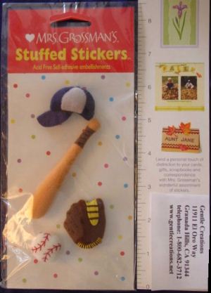 Baseball (Stuffed) Stickers by Mrs. Grossman's