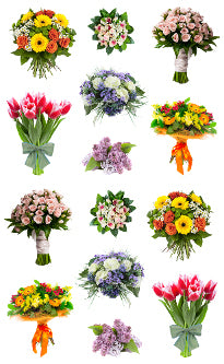 Beautiful Bouquet Stickers by Mrs. Grossman's