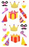 Birthday Party Stickers by Mrs. Grossman's