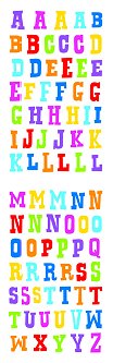 Block Alphabet Stickers by Mrs. Grossman's