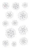Bright Snowflake (Refl) Stickers by Mrs. Grossman's