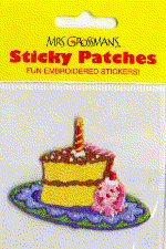 Cake (Patch) Stickers by Mrs. Grossman's