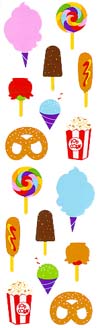 Carnival Food Stickers by Mrs. Grossman's