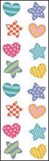 Chubby Hearts & Stars Stickers by Mrs. Grossman's