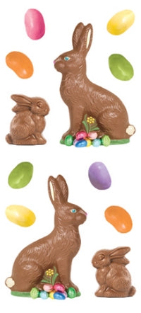 Chocolate Bunnies Stickers by Paper House