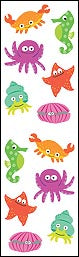 Chubby Sea Life Stickers by Mrs. Grossman's
