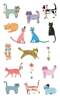 Curious Cats (Refl) Stickers by Mrs. Grossman's