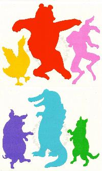 Dancing Animals Stickers by Mrs. Grossman's
