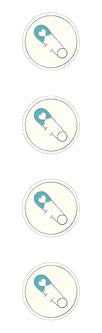 Diaper Pin - Blue Stickers by Mrs. Grossman's