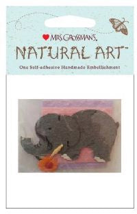 Elephant (3D Natural Art) Stickers by Mrs. Grossman's
