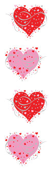 Fancy Heart (Refl) Stickers by Mrs. Grossman's