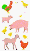 Farm Animals Stickers by Mrs. Grossman's