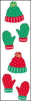 Festive Hat  & Mittens Stickers by Mrs. Grossman's