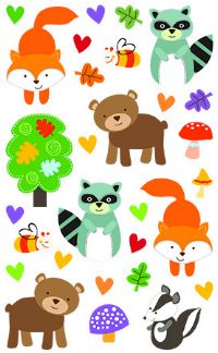 Forest Pals Stickers by Mrs. Grossman's