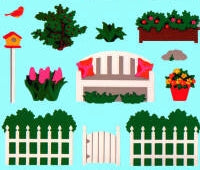 Garden Stickers by Mrs. Grossman's