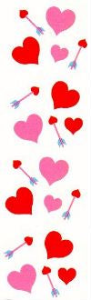 Hearts and Arrows Stickers by Mrs. Grossman's