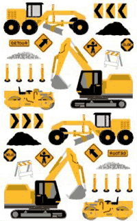 Heavy Equipment Stickers by Mrs. Grossman's