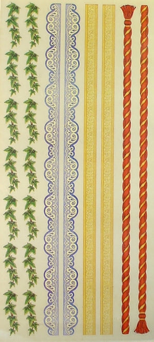 Heritage Border Stickers by Sandylion Sticker Designs