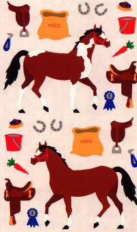 Horse Tack Stickers by Mrs. Grossman's