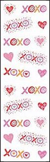 Hugs & Kisses II (Refl) Stickers by Mrs. Grossman's