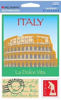 Italy (Cardstock) Stickers by Mrs. Grossman's
