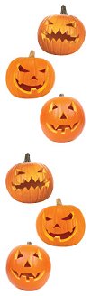 Carved Jack-O-Lantern Stickers by Mrs. Grossman's