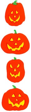 Jack-O-Lanterns Stickers by Mrs. Grossman's