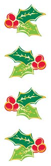 Jolly Holly (Refl) Stickers by Mrs. Grossman's