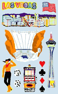 Las Vegas Stickers by Mrs. Grossman's