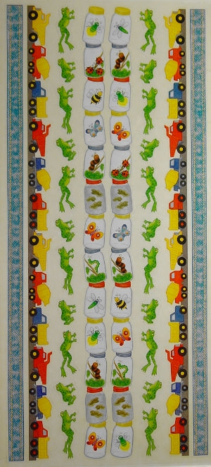 Little Boys Border Stickers by Sandylion Sticker Designs