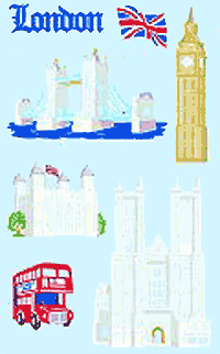 London Stickers by Mrs. Grossman's