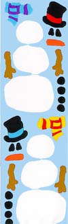 Build-A-Snowman Stickers by Mrs. Grossman's