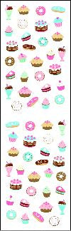 Micro Desserts (Spkl) Stickers by Mrs. Grossman's