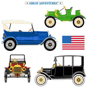 Model T Stickers by Mrs. Grossman's