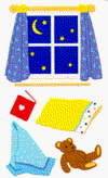 Night Night Stickers by Mrs. Grossman's