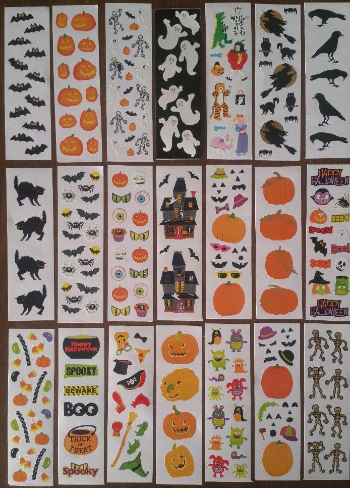 Halloween Activity Set Stickers by Mrs. Grossman's