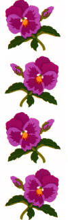Pansy Stickers by Mrs. Grossman's