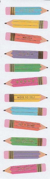 Pencils Stickers by Mrs. Grossman's